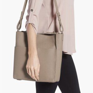 AllSaints Mast Leather Shoulder Tote
